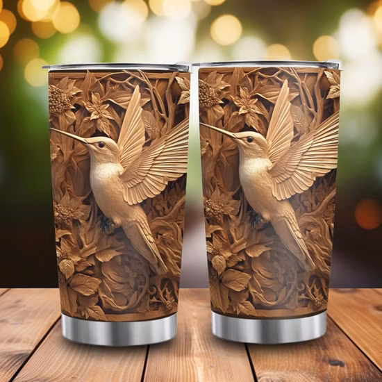 Tasse en acier plaqué métal doré pour usage militaire